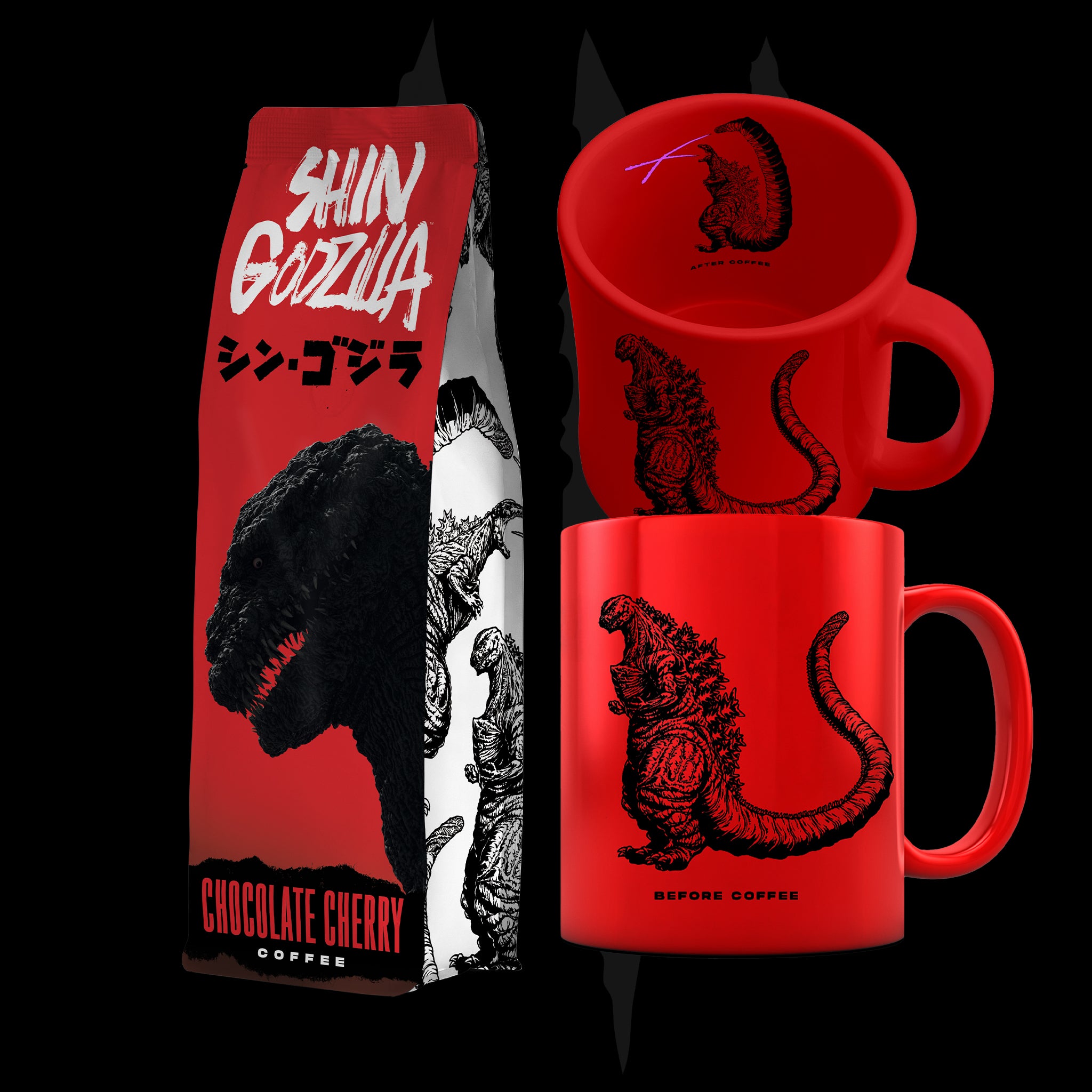 Shin Godzilla Coffee & 12oz Mug Set – GODZILLA FOODS