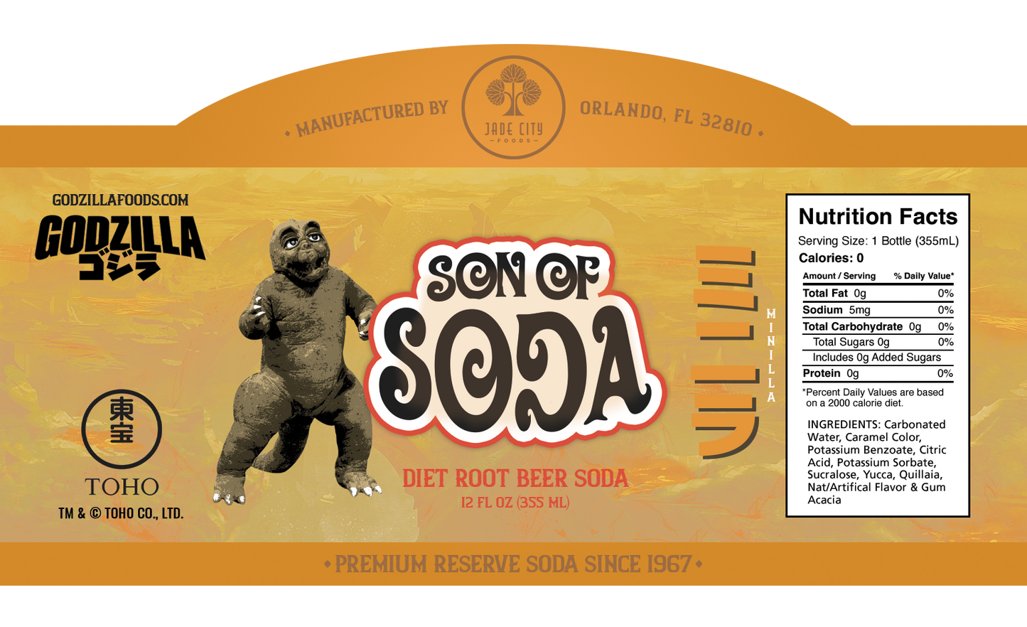 Godzilla Soda 4-Pack : Series 2