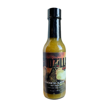 Load image into Gallery viewer, Gigan&#39;s Cybernetic Slasher Yellow Ghost Pepper Serrano Hot Sauce
