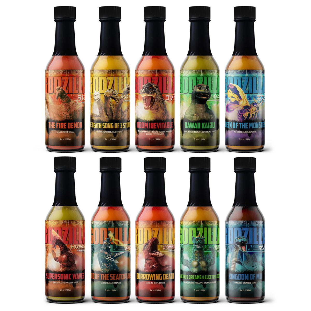 Godzilla Hot Sauce 10-Pack