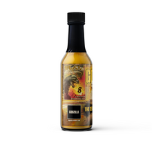 Load image into Gallery viewer, King Ghidorah&#39;s The Death Song of Three Storms: Roasted Garlic Habanero Hot Sauce

