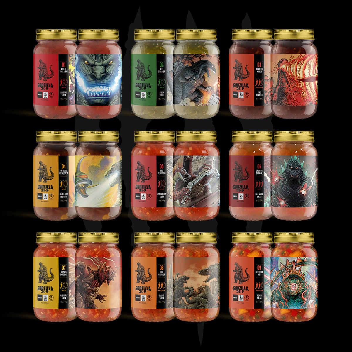 Godzilla King of the Monsters : 9-Pack Salsa Collection