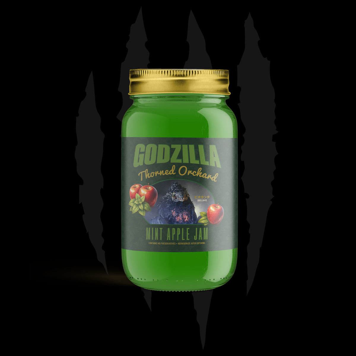 Godzilla Biollante's Thorned Orchard : Mint Apple Jam