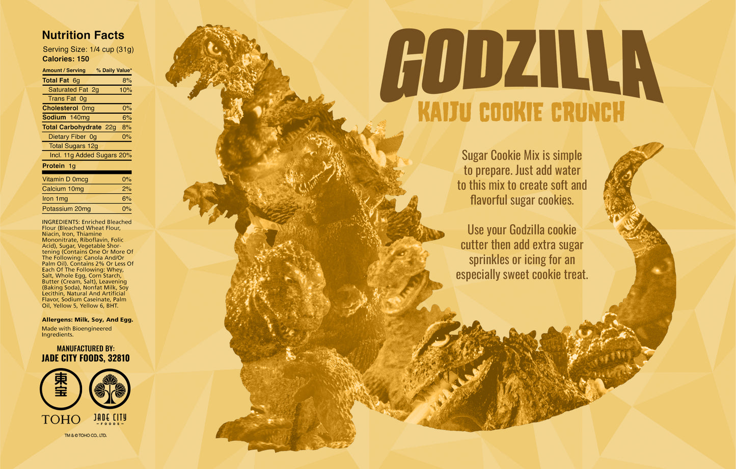 Godzilla Kaiju Cookie Crunch Set