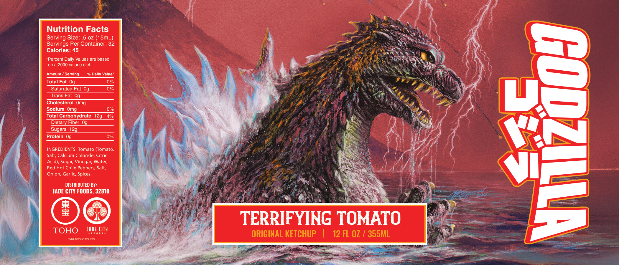 Godzilla's Terrifying Tomato : Original Ketchup – GODZILLA FOODS