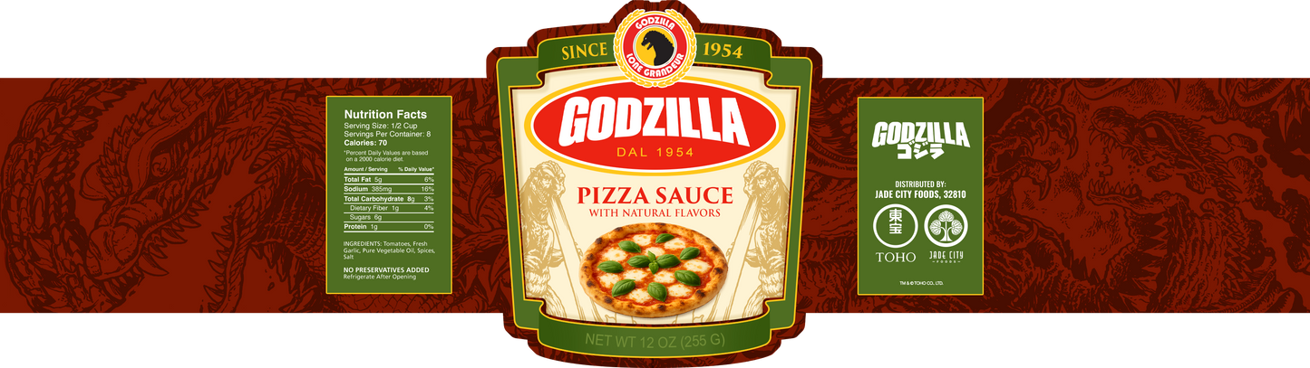 Godzilla's Pasta & Pizza Sauce Set