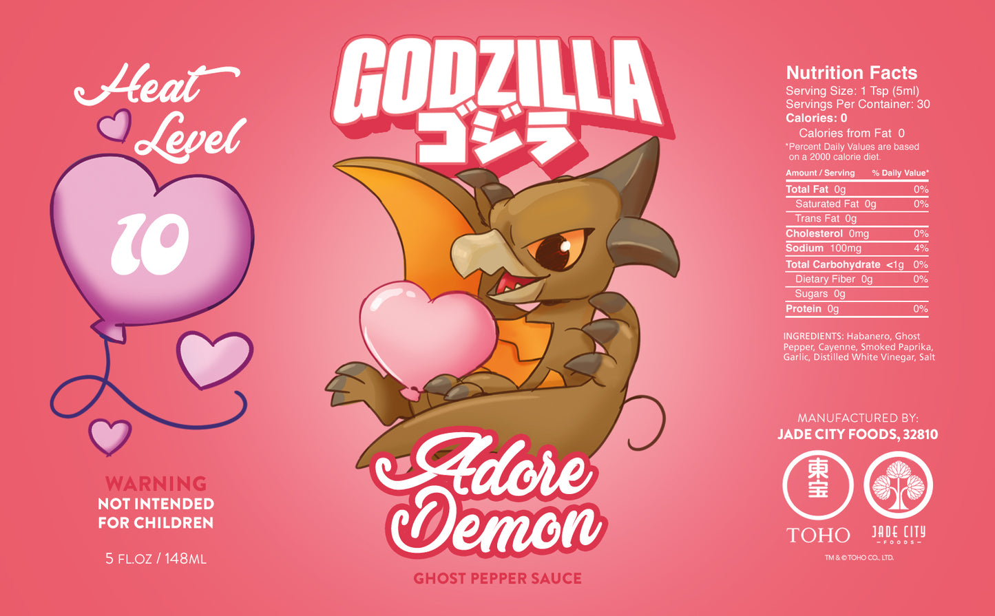 Godzilla Valentine's Day Exclusive Hot Sauce 5-Pack