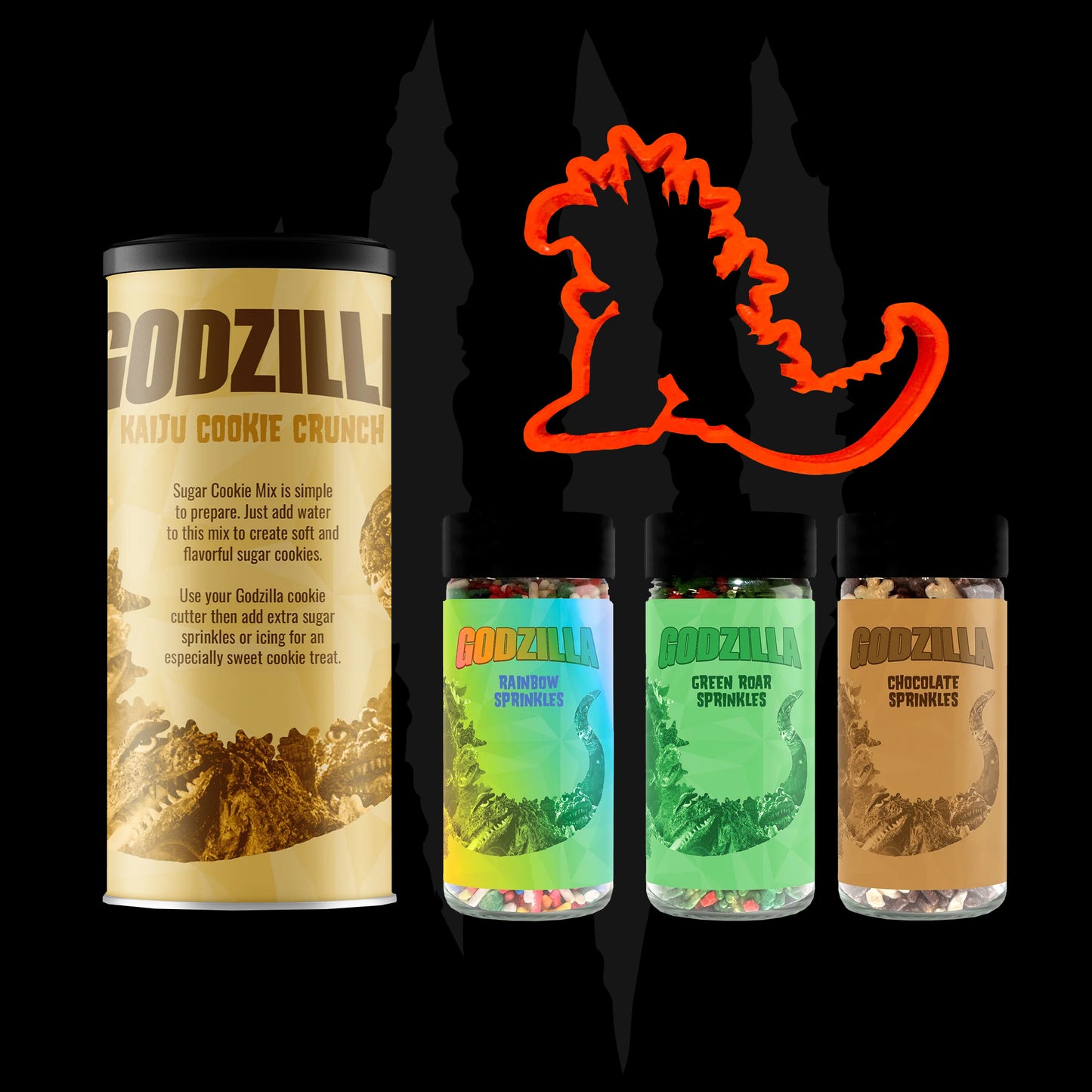 Godzilla Kaiju Cookie Crunch Set