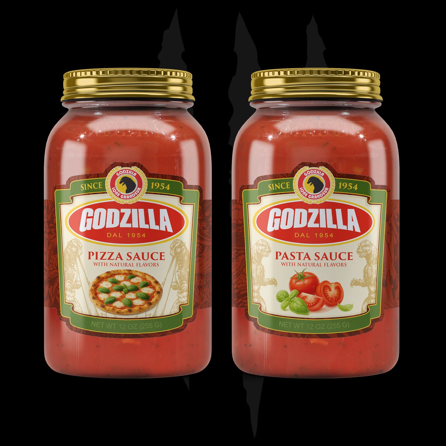Godzilla's Pasta & Pizza Sauce Set